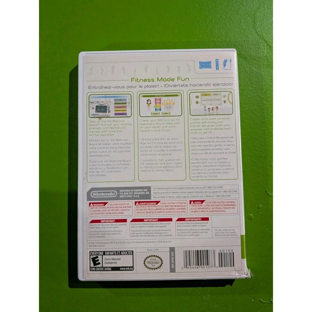 Wii Fit (Nintendo Wii, 2008) Video‎ Game Active Fun Workout